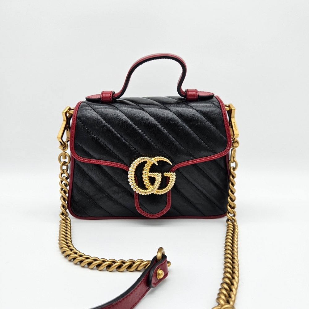 Authentic Gucci GG Marmont Top Handle # 4243M